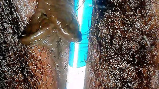 Geeta Bhabhi having sex with a pencil in a dark room