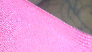 Flashing Rubbing My Tight Hairy Pussy Closeup
