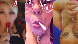 Asherah's naughty tease with her plump curves