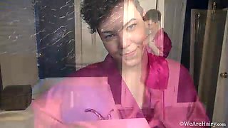 Dmitri Vosche masturbates in her soapy bubble bath - WeAreHairy