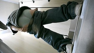 Chubby amateur nude on hidden cam