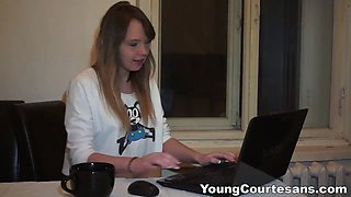 Teenage courtesans - courtesan pussy aubrey creampied teenie porno
