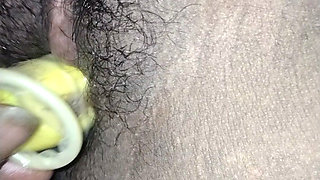 Satisfying the son-in-law's sex with a banana