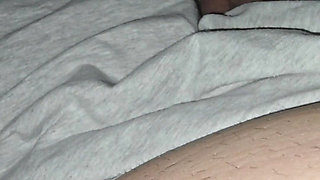 Step mom hand slip on step son ass being naked attraction in her bed