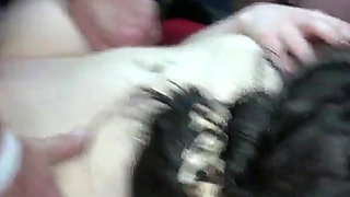 Ball Busting at Gangbang