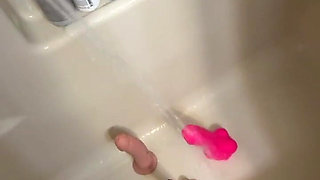 Washing the dildos