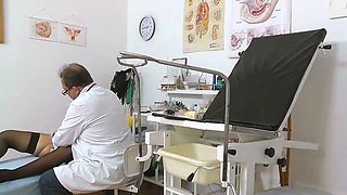Hot handjob amateur in uniform fingered in high def