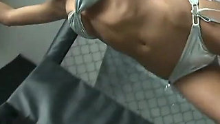 Chubby big tits black babe fucked in her lovely pussy