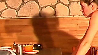 Sibylle - the Sexy Waitress Fails at Work and Is Punished for It in a Humiliating Way