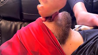 Ally kay femdom and foot fetish with horny boyfriend