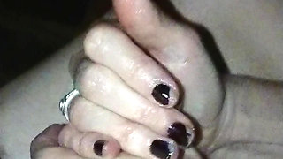 Step sister gives amazing handjob