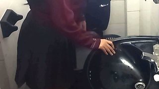 Students in the Bathroom of the Institute