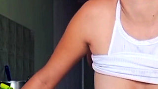 Bitch Gets Nailed in the Kitchen