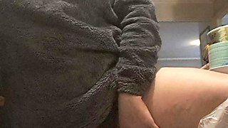 Stepmom Without Panties in the Hot Kitchen