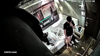 Asian amateur in maid uniform