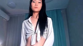 Small tit girl loves to masturbate