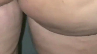 Big Ass MILF Flashing in the Bathroom