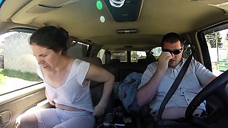 Hot car sex with cheating wife