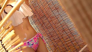 Beach House Peeping Unprotected Masturbation
