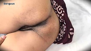Hot Indian Stepmom Riya Bonguus Gets Creamy Pussy Fucked While Watching Movie - POV Creampie