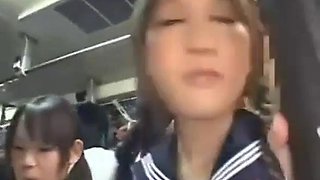 Asian Girls on a Bus