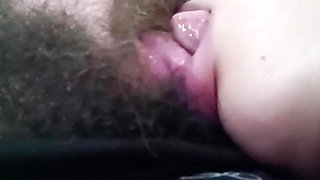 WITH HER BIG FULL LIPS, THIS SLUT KISSES AND JERKS OFF HIS COCK