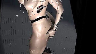 Watching a Cyberpunk Chick Take a Shower