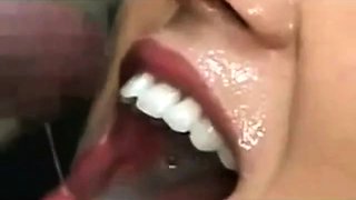 Bukkake Miyu Japanese Amateur Covered in Cum