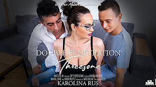 A Double Penetrating Threesome With Two Young Guys And Milf Karolina Rus