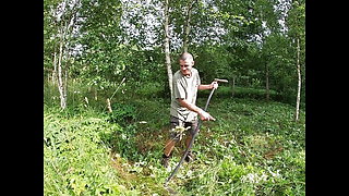 Farmer Fucks His Nasty Wife in the Meadow