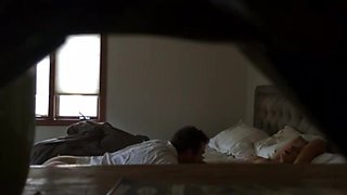 Unaware blonde Milf fucks on voyeur cam