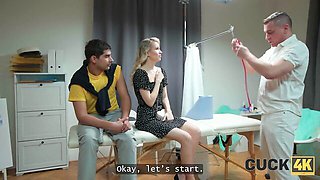 Talented Steve Q and Nela Decker's pussy exam movie