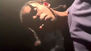 A very hot brunette babe is fucked hard by her horny stepson