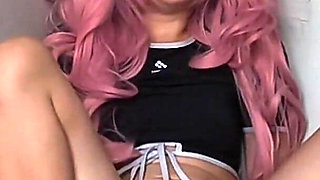 Pretty Girl Watches Porn and Fingering Wet Pussy