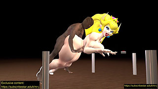 Bowsette Doggy Position in the Castle