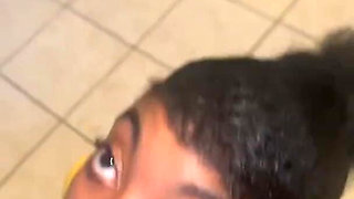 Ebony Teen Girl Here Waiting to Get Throat Fuck