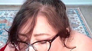 Married BBW MILF Asks Favor Gets Covered in Cum