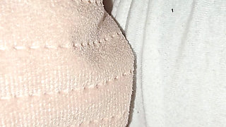 Step mom hand slip under step son underwear handjob his dick