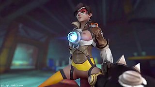 Tracer and his GF having fun