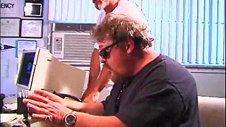 Blonde hottie drilled by the pool