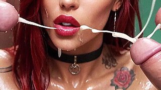 Anna and Jake Sex in Bukkake Party. Blonde Curvy Woman with Big Tits, Big Dick, Creampie, Cumshot, Gangbang, Bukkake