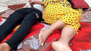 Indian Stepmom Helps Horny Stepson Masturbate - QueenbeautyQB Hot Desi Roleplay