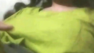 My Czn Showing Tits in Green Dress