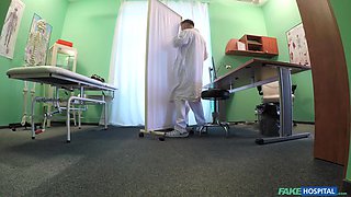 Big Tits Patient Swallows Docs Cum