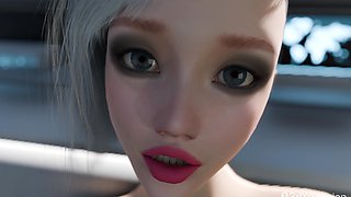 Nexus 3 Orbit Meta. 3D animation fuck on a space station with sexy blonde