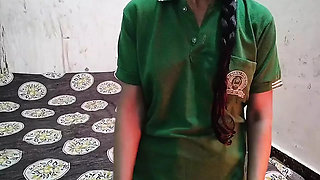 The school girl left the head for not doing homework.