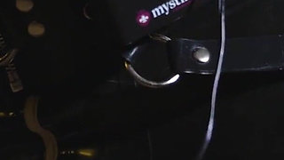 Part 1 Latex Sadism: Electro and Spanking for My Furniture Slave Disobedient - Mistress Julia