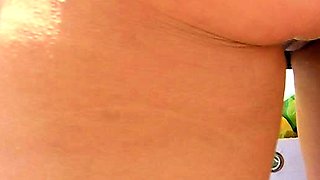 Amateur jock ass rammed outdoors