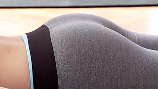 Fit Blonde Fucked In Missionary At The Gym