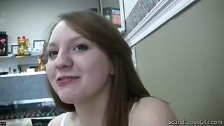 Toilet slut sucking on hard cock